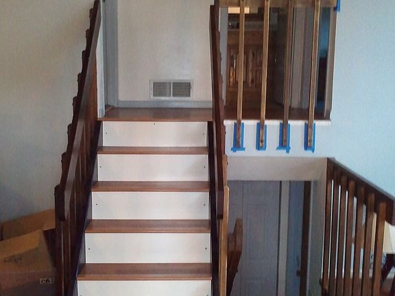 Steps are now carpeted 