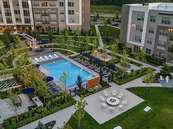 Relax in one of the many outdoor courtyards, surrounded by lush landscaping