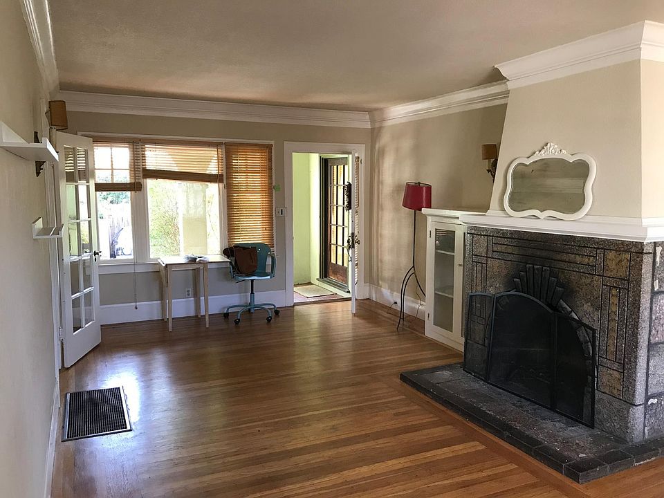 View of front door from main room