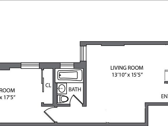 2nd image of 350 W 56th St APT 1C