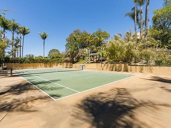 Private tennis court