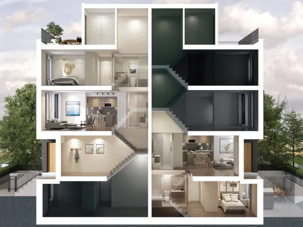 TH3C/Garden Townhome Plan, Reunion Crossing