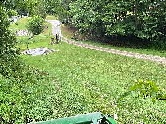 Front entrance & ball court