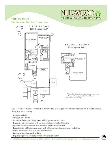 Floor plan The Ashton