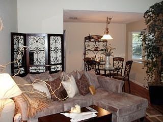 Living room to dining room