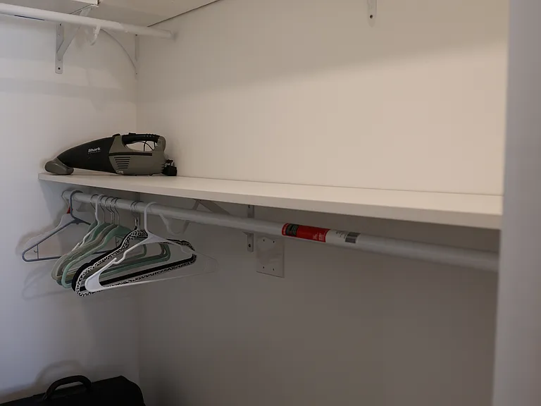 Shelf at walking closet