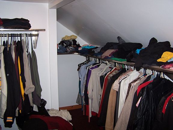 Walk-In closet in the master bedroom