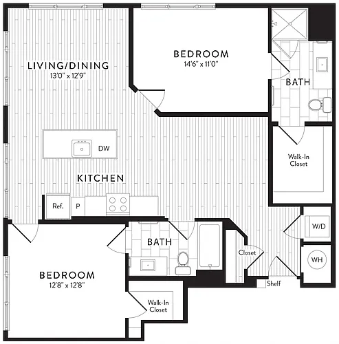 Floor plan C5 - 2 Bed_2 Bath