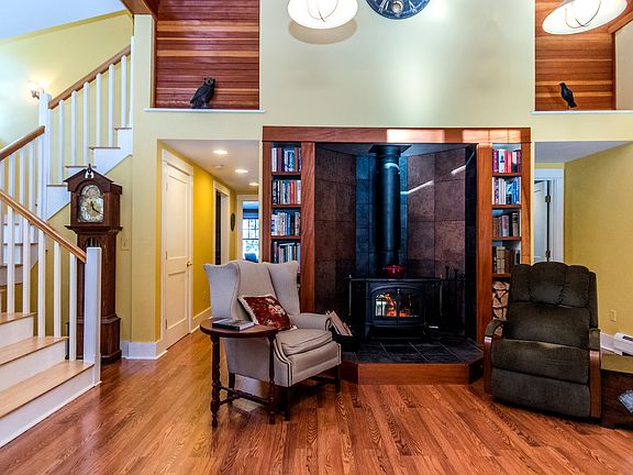Living room with wood-stove