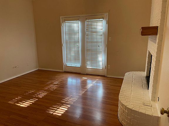Master suite with fireplace and walk-in closet