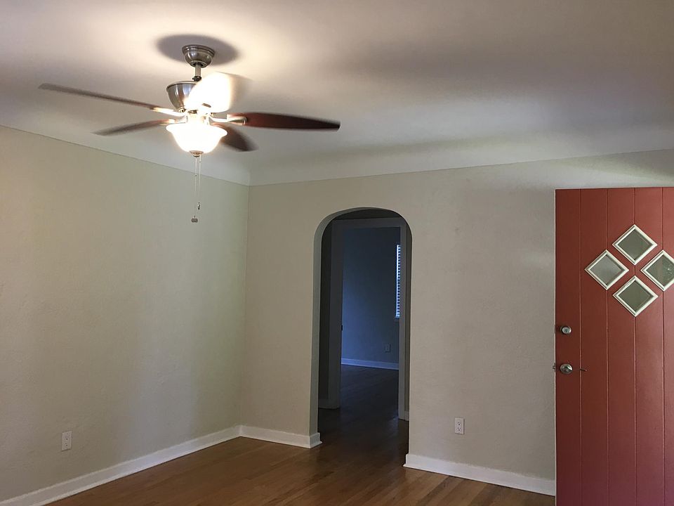 Living room looking towards bedrooms and bathroom.