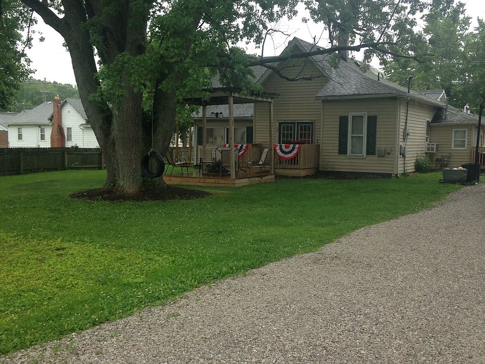 Long driveway with gate