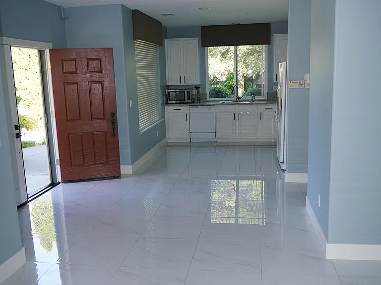 Entrance and kitchen