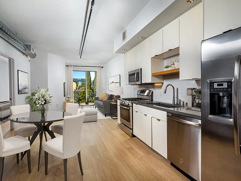 kitchen and dining area