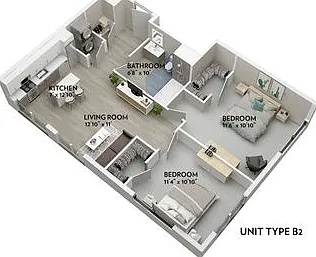 B2 - 786 Sq. Ft. B2 - 786 Sq. Ft.
