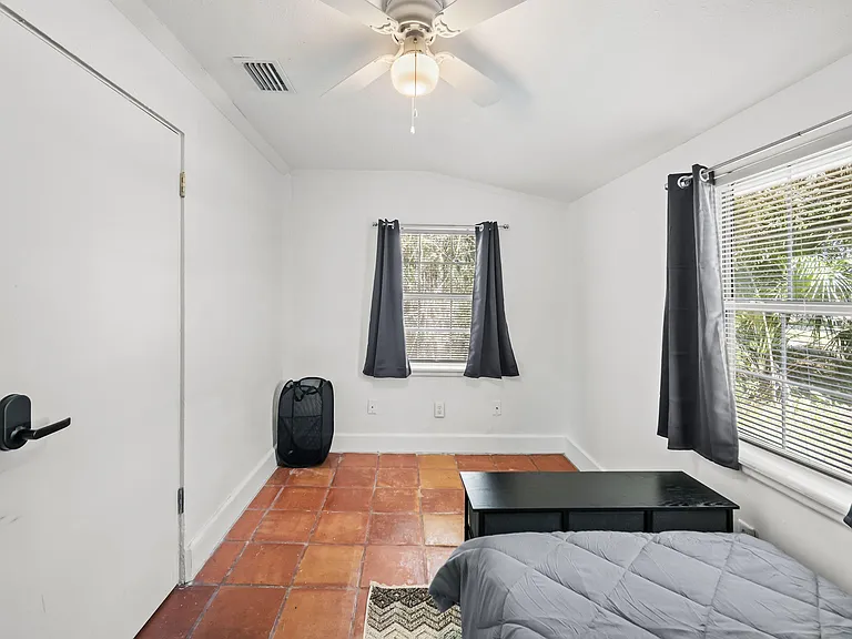 Includes black out curtains