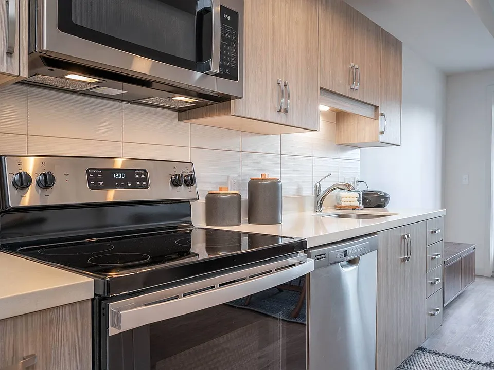 The Byway | Model #105 Spacious Kitchen with Stainless Steel Appliances
