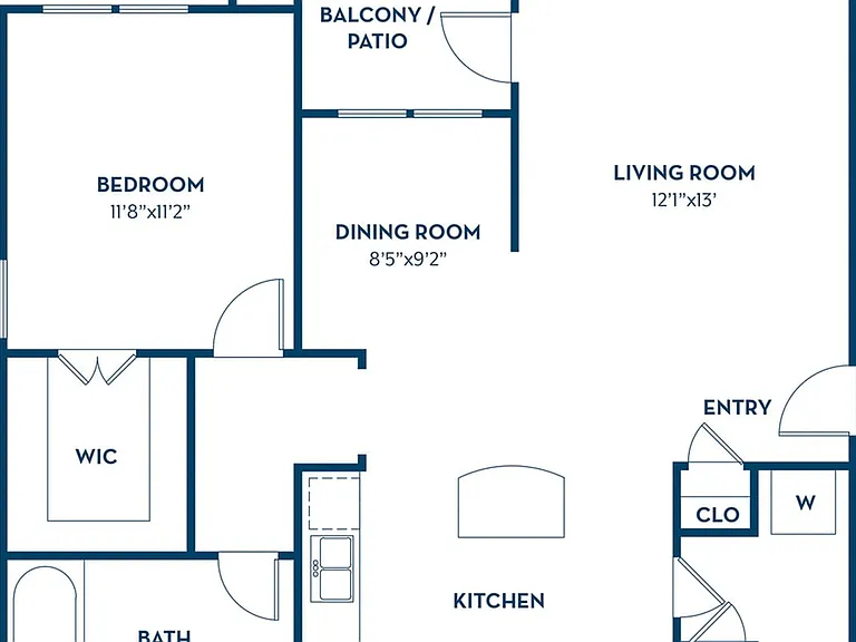 Grove 1B 1B 860 SF Grove 1B 1B 860 SF
