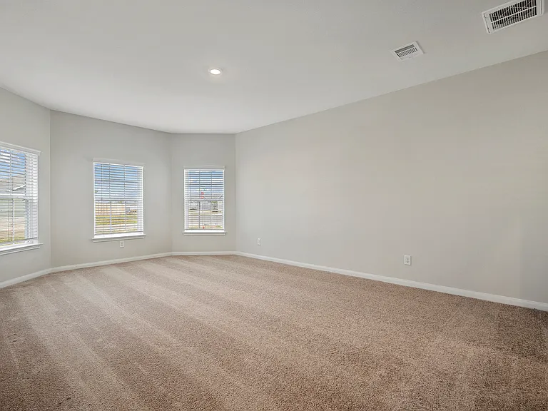 The spacious master bedroom.