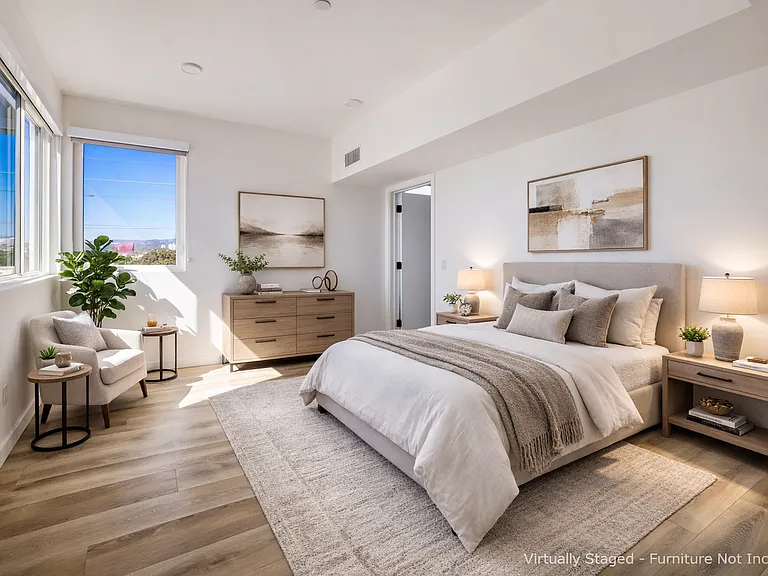 Certain photos may include virtual staging for illustrative purposes only. Furniture and decor shown are not included in the lease. No structural changes, alterations to layout, finishes, fixtures, or views have been made to the unit.