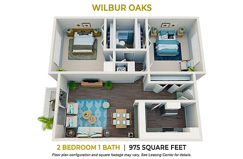 Floor plan Two Bedroom