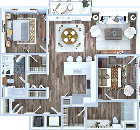 2 Bedroom | 2 Bath | 1131 sq ft 2 Bedroom | 2 Bath | 1131 sq ft