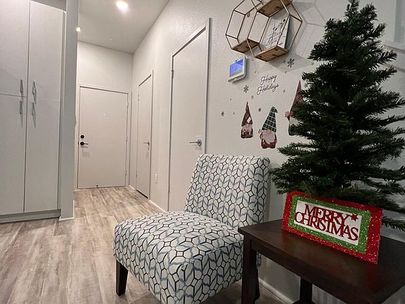 Living Room to Garage and Fenced in yard entry