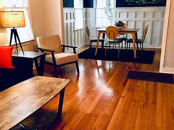 Refinished hardwood flooring