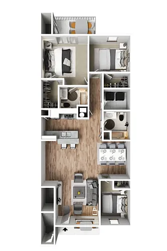 Floor plan 3 X 2