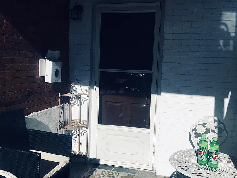 Front door and patio