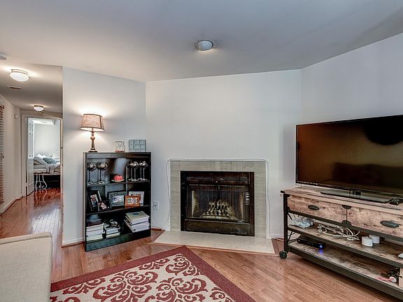 Living room has working wood-burning fireplace!