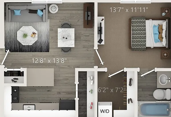 One Bedroom One Bath One Bedroom One Bath