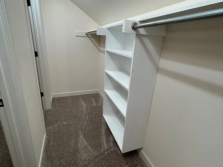 Another view of bonus room closet