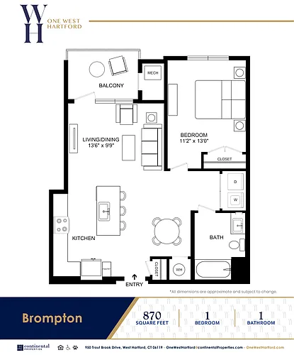 Floor plan Brompton