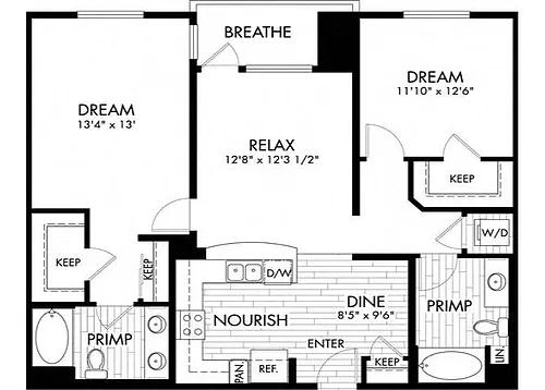 Floor plan B8