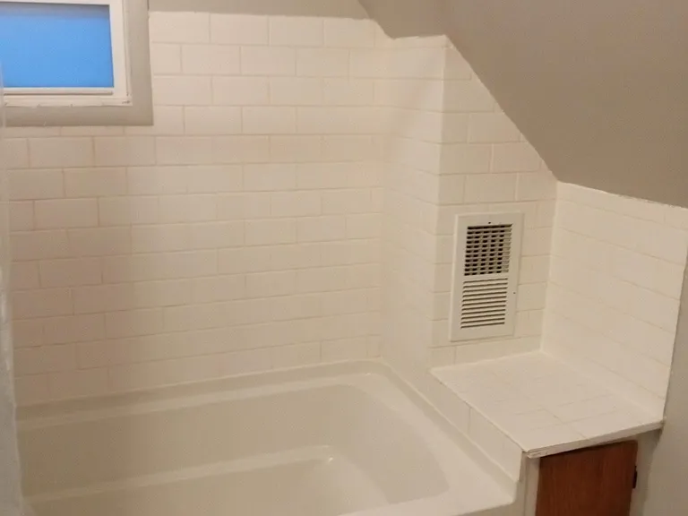 one full bathroom