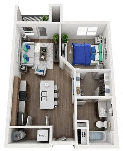 Floor plan 1E