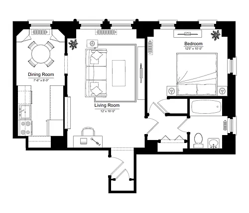 Floor plan Tier 1