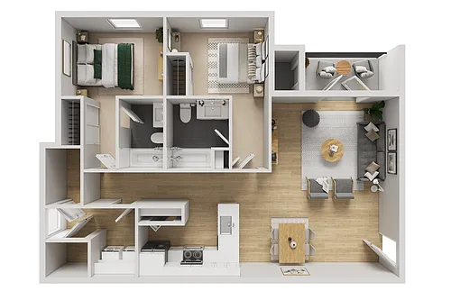 Floor plan HUB2x2S1