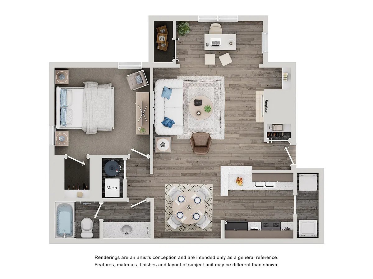 Floor plan A2-1x1s