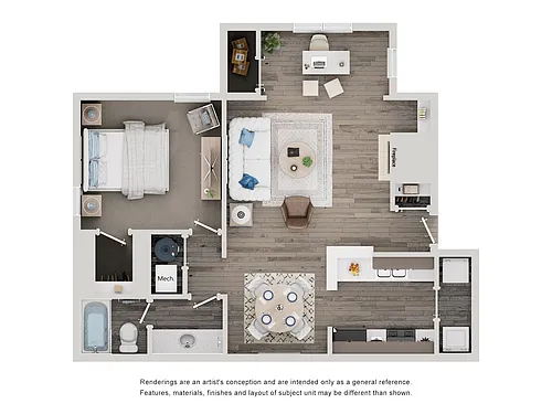 Floor plan A2-1x1s
