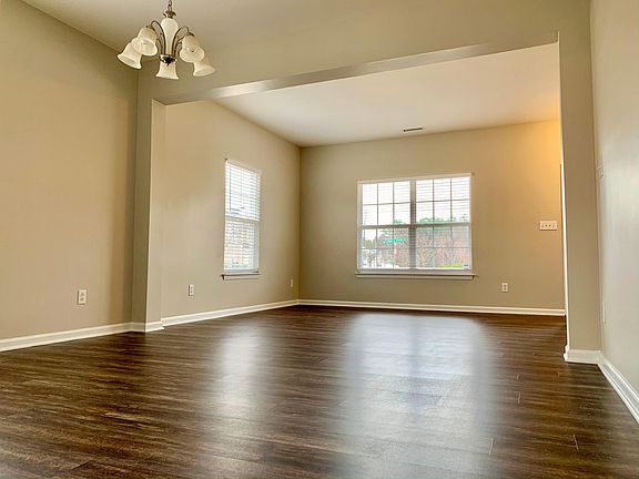 Living room and dining room