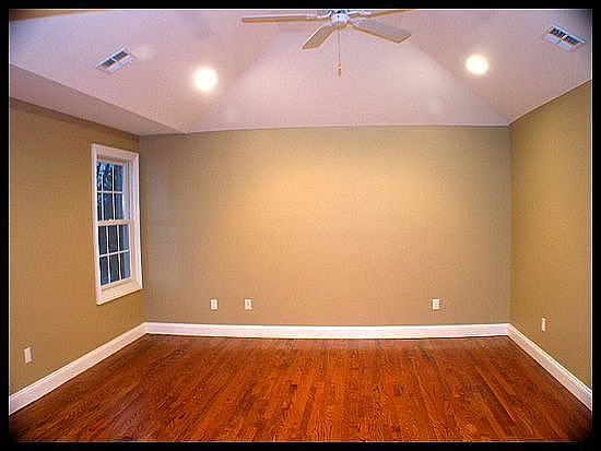 Master bedroom with tray ceiling
