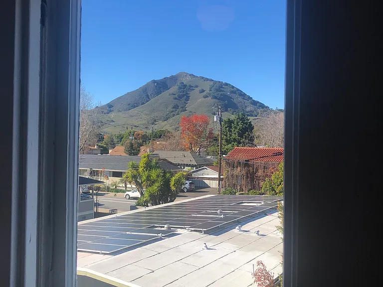 View of Cerro San Luis from bedroom