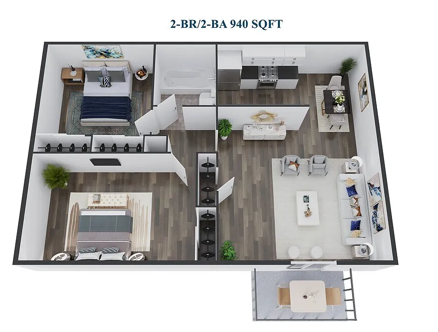 Floor plan Two Bedroom