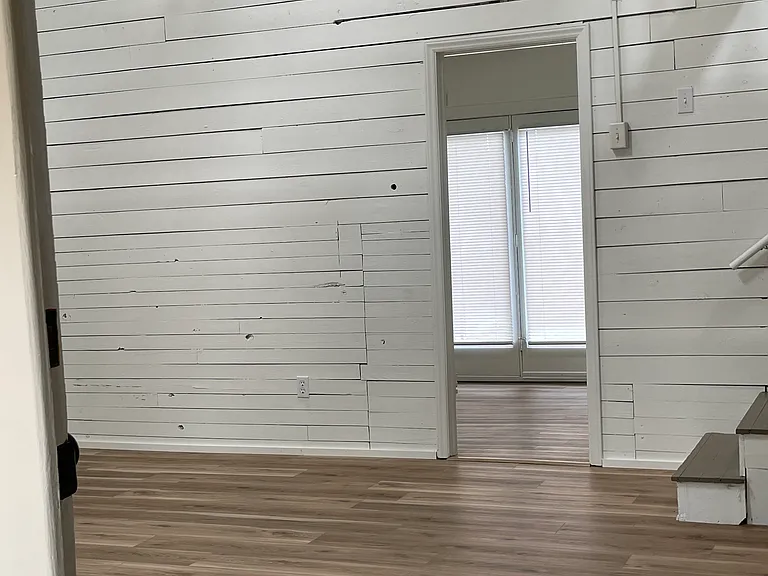 Doorway from living room to bedroom