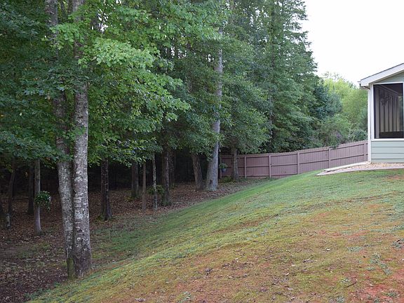 Fenced private backyard