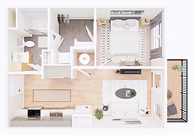 Floor plan Michael-1J