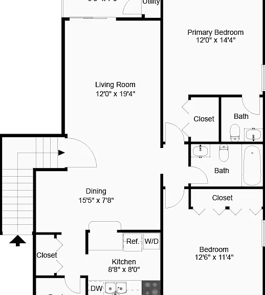 Two Bedroom Upper Two Bedroom Upper
