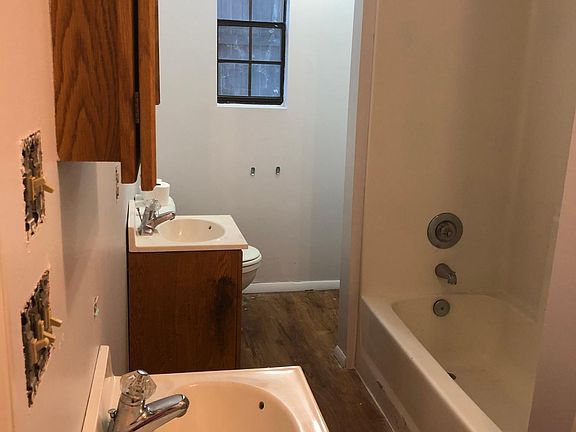 Large bathroom with double vanities